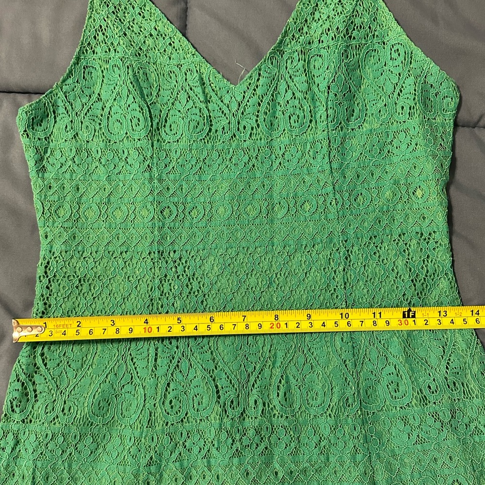 Lulu's Teal Green Lace midi Dress - Picture 2 of 5